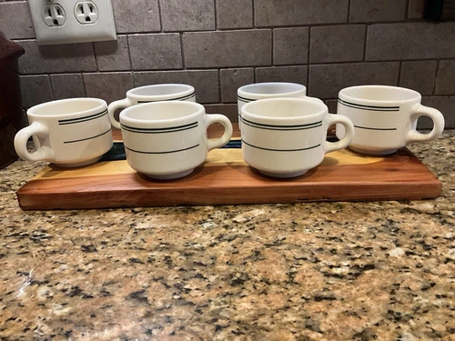 homer laughlin Vintage Diner Coffee Cups Set Of 6