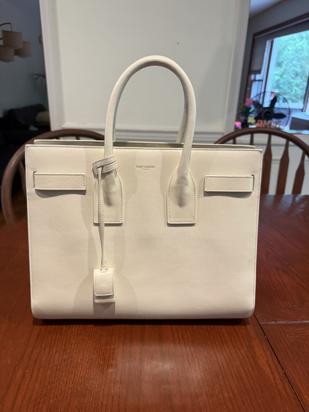 SAINT LAURENT PARIS YSL Sac De Jour borsa a mano in pelle borsetta tote bag
