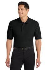 K500 Port Authority Silk Touch Polo, men's size 2x, black, new