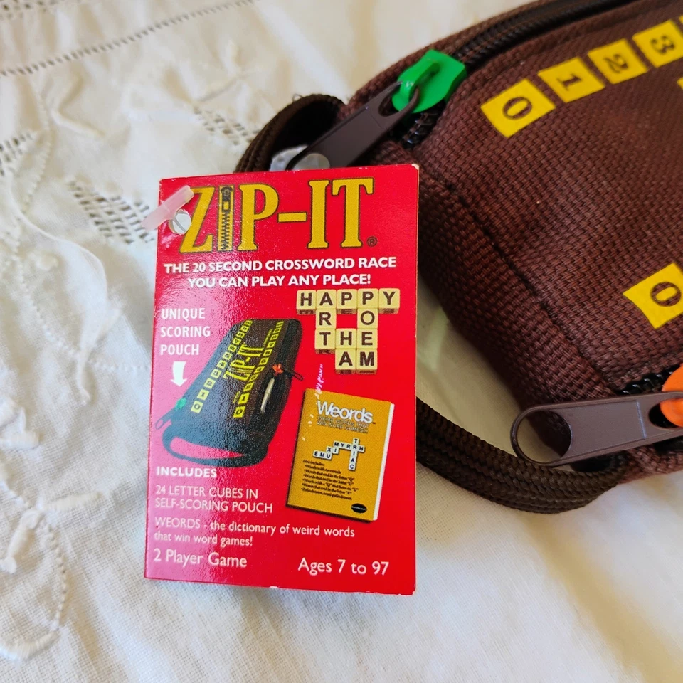 Zip It Bananagrams Small Space Word Race Letter Cube Game Complete Zip-it  - Image 2 of 4