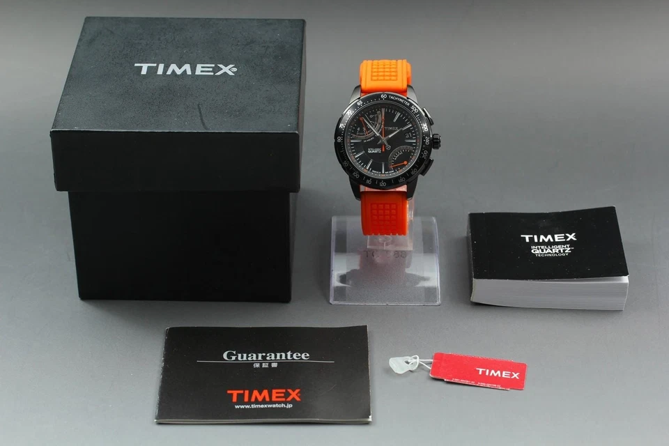 Top NEUWERTIG / Full Set TIMEX Intelligent Quartz T2N707 Chronograph 43mm Her... - Bild 2 von 4
