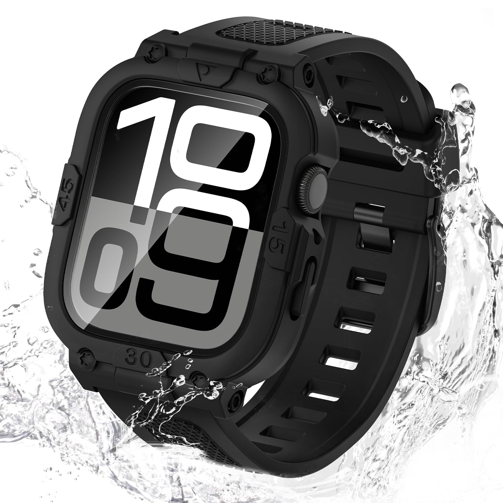 Coque étanche 360 Apple Watch Series 10 avec verre trempé intégré