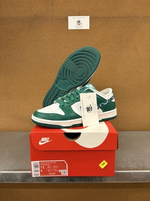 Clean Nike Dunk Low ESS Green Paisley DH4401-102 Women s Size 7.5/6 Men s