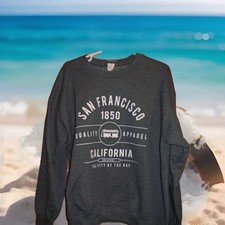 SAN FRANCISCO CALIFORNIA ADULT CREWNECK SWEATSHIRT ADULT LARGE