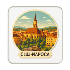 Cluj Napoca, Romania Fridge Magnet: Cute Handmade Travel Souvenir Gift