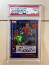 2022-23 Donruss FIFA Cristiano Ronaldo Signature Series Blue #SSCR7 PSA 9 