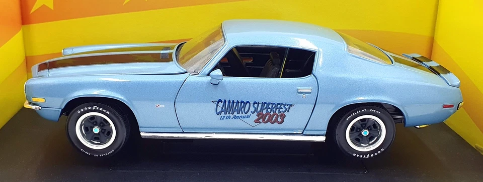 Ertl 1/18 Scale Diecast 29228P - 1970 1/2 RS Z/28 Camaro Superfest 2003 - Blue - Image 3 of 4