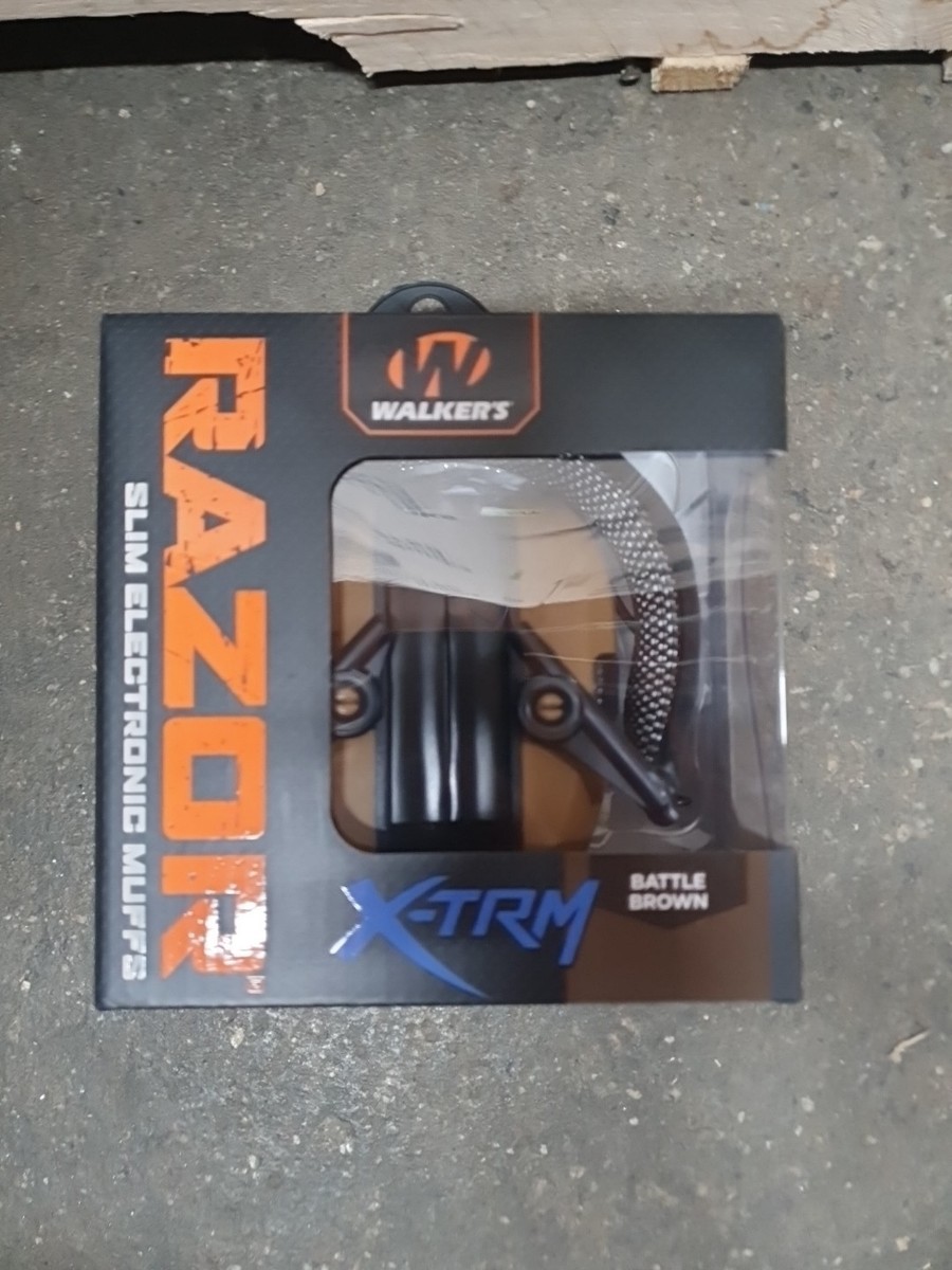 WALKER'S GSM Razor X-TRM Electronic Low Profile Earmuffs Battle