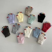 1 Paar Kinder Gestrickt Handschuhe Niedlich Cartoon Warm Strick Winter Alter 2-6