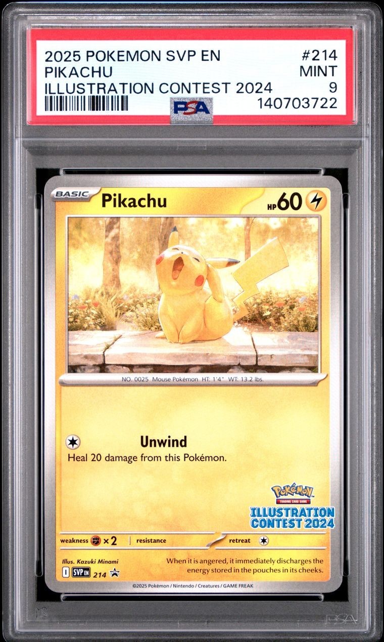 2025 POKEMON SVP EN-SV BLACK STAR PROMO  ILLUSTRATION CONTEST 2024 #214 PIKACHU