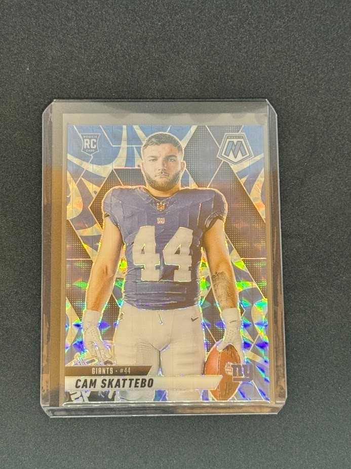 2025 Cam Skattebo - Panini Mosaic - Reactive Blue Variation - Giants #271 (RC)