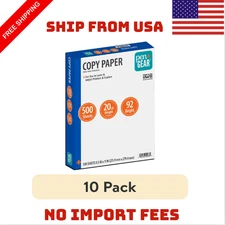 (10 pack) Pen + Gear Copy Paper, 8.5" x 11", 92 Bright, White, 20 lb(500 Sheets)