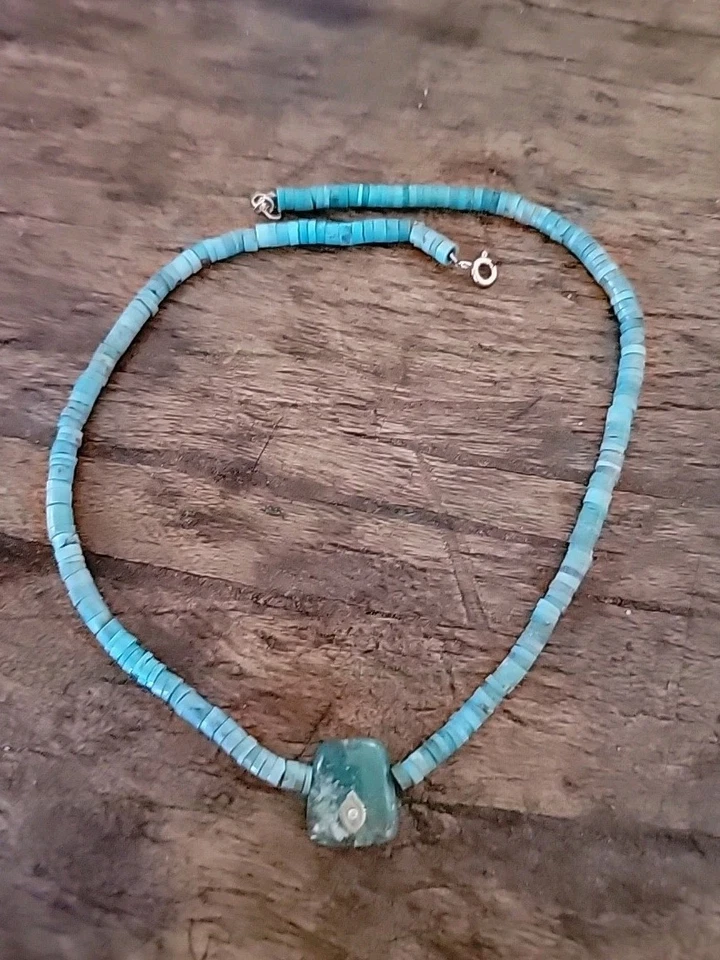 Pascale Monvoisin 14-Kt Gold Turquoise And Diamond Necklace  - Image 4 of 4