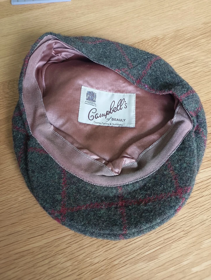 Campbell’s of Beauly Brown Conon Cap – Size 7¼ (59cm) – Country Wool Tweed — 第 4/4 张图片