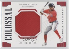 2019 Panini National Treasures Colossal Materials 86/99 Victor Robles #CM-VR 5x8