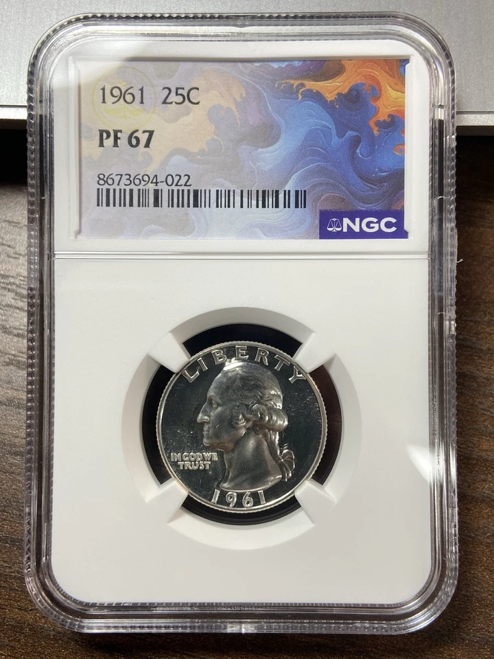 1961__PR 67 Washington Quarter__ Proof Silver, NGC, Coin - Image 3 of 4