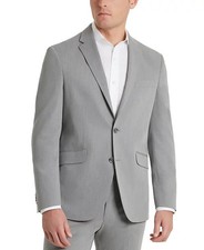  360 Kenneth Cole Reaction Men's Light Grey Slim Fit Suit Jacket 46 R pap2926b