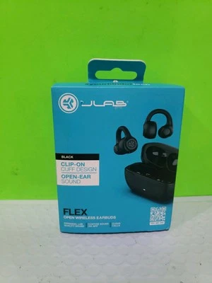NIB JLABS Flex True Wireless Bluetooth Open-Ear Earbuds - Black, Open Box