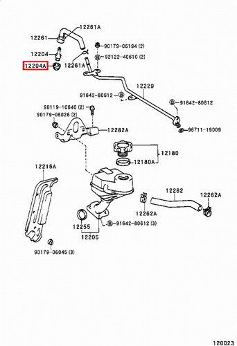 Genuine Crown JZS173 JZS171 JZS153 JZS151 JZS141 2.5 PCV Valve Rubber Grommet x2 - Picture 9 of 20