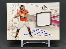 LOGAN THOMAS RC AUTO JERSEY PATCH RELIC #471/550~2014 SP AUTHENTIC REDSKINS FIRE