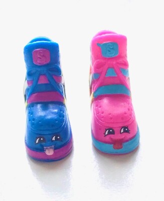 Shopkins Fashion Spree Blind Basket Pink & Blue Sneaky Wedge Set FS-032 & FS-014