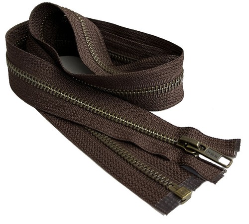 YKK #5 Antik Messing Mittelschwer Metall Jacke Reißverschluss Trennung 13" oder 14" - Bild 24 von 39