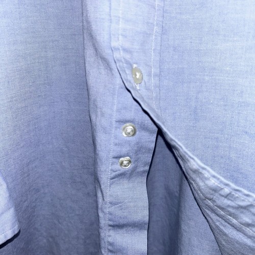 Vintage Brooks Brothers Makers Button Up Blue Shirt USA Made Men’s 18-1/2|5 2XL - Picture 4 of 9