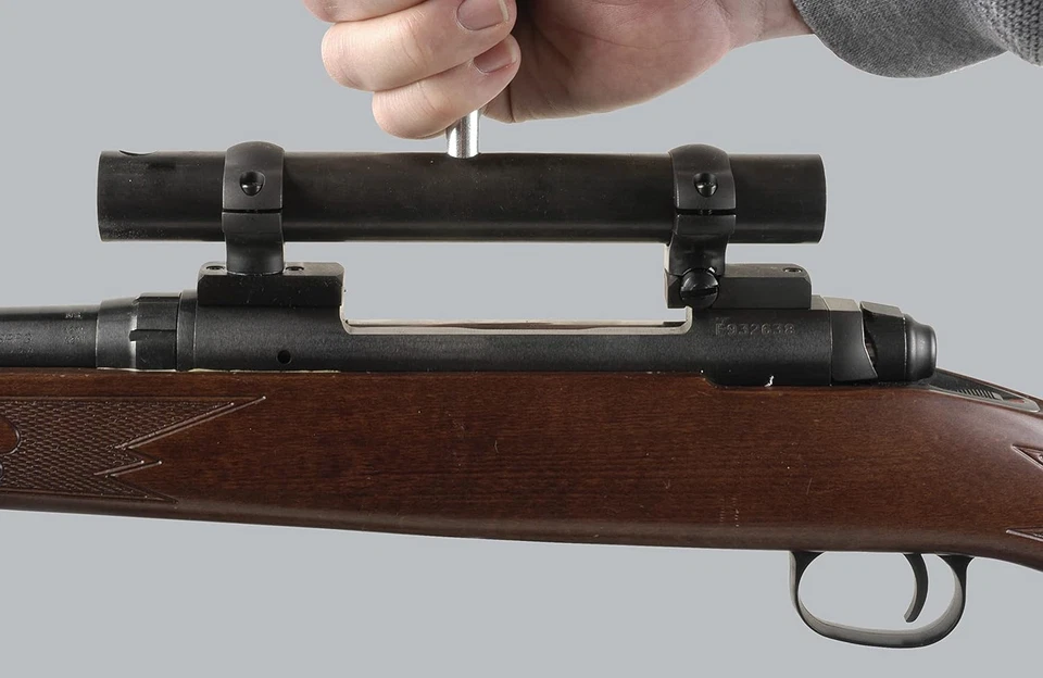 Kit combinado de montaje de mira telescópica Wheeler con llave FAT, barras de alineación y lapeado, un Foto 4 de 4