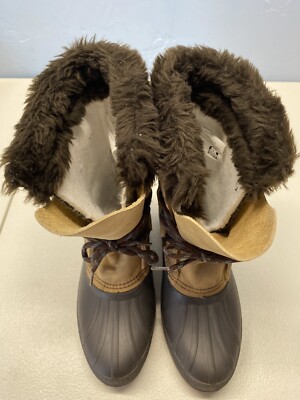Sorel badger leather winter snow duck boots Sz13 Sorel Badger Size 6 Winter Snow Boots Duck Leather Nice!! | eBay main image 3