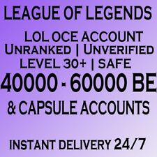 Buy League of Legends Account Level 30 - Unranked + 40.000 BE