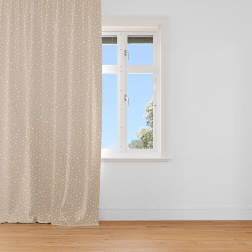 Curtain Leinenlook Basic Star Natural White 245cm From Beautiful Life