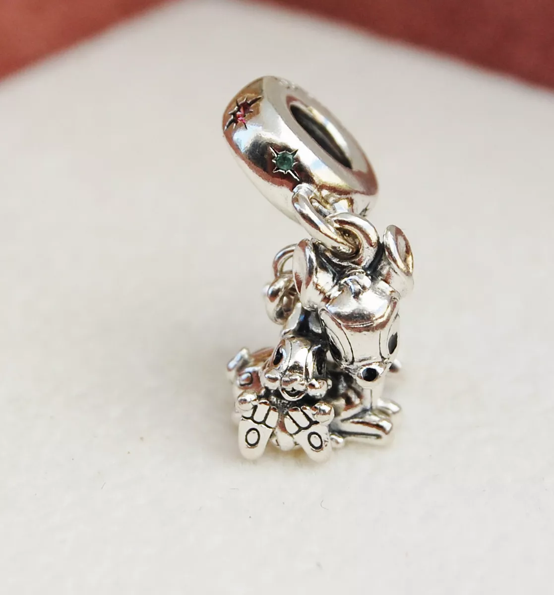 Gen. Pandora Disney Charm Bambi Thumper Dangle Merry Christmas retired