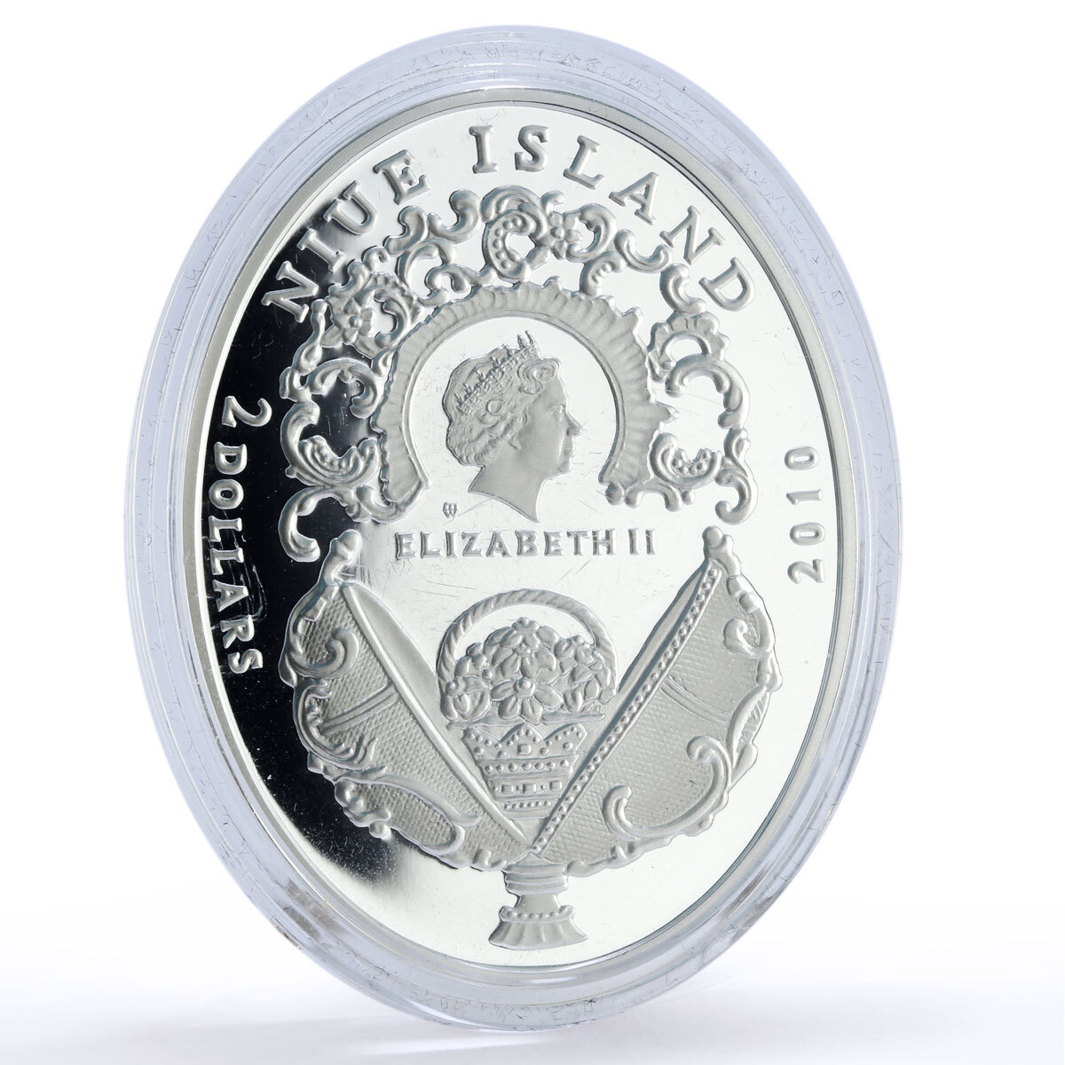 Niue 2 dollars Imperial Faberge Eggs Lily of the Valley Egg