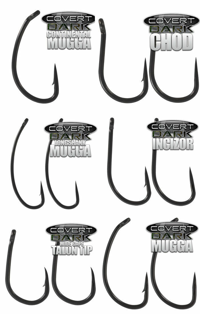 Gardner Tackle Covert DARK Hooks *Packs of 10* NEW Carp Fishing Hook ...