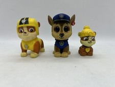 Lot of 3 Figures Mini Beanie Boos CHASE, Rumble  Mini PAW PATROL Free Shipping