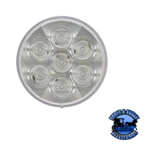 817KC-7 4" White LED Back-Up Light, Round, AMP, Grommet-Mount, Kit