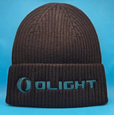 OLight Embroidered Logo Beanie Knit Hat