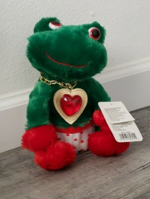 Valentine Dan Dee CVS Dance Sing Only You Light Up Red Heart Necklace Frog Plush
