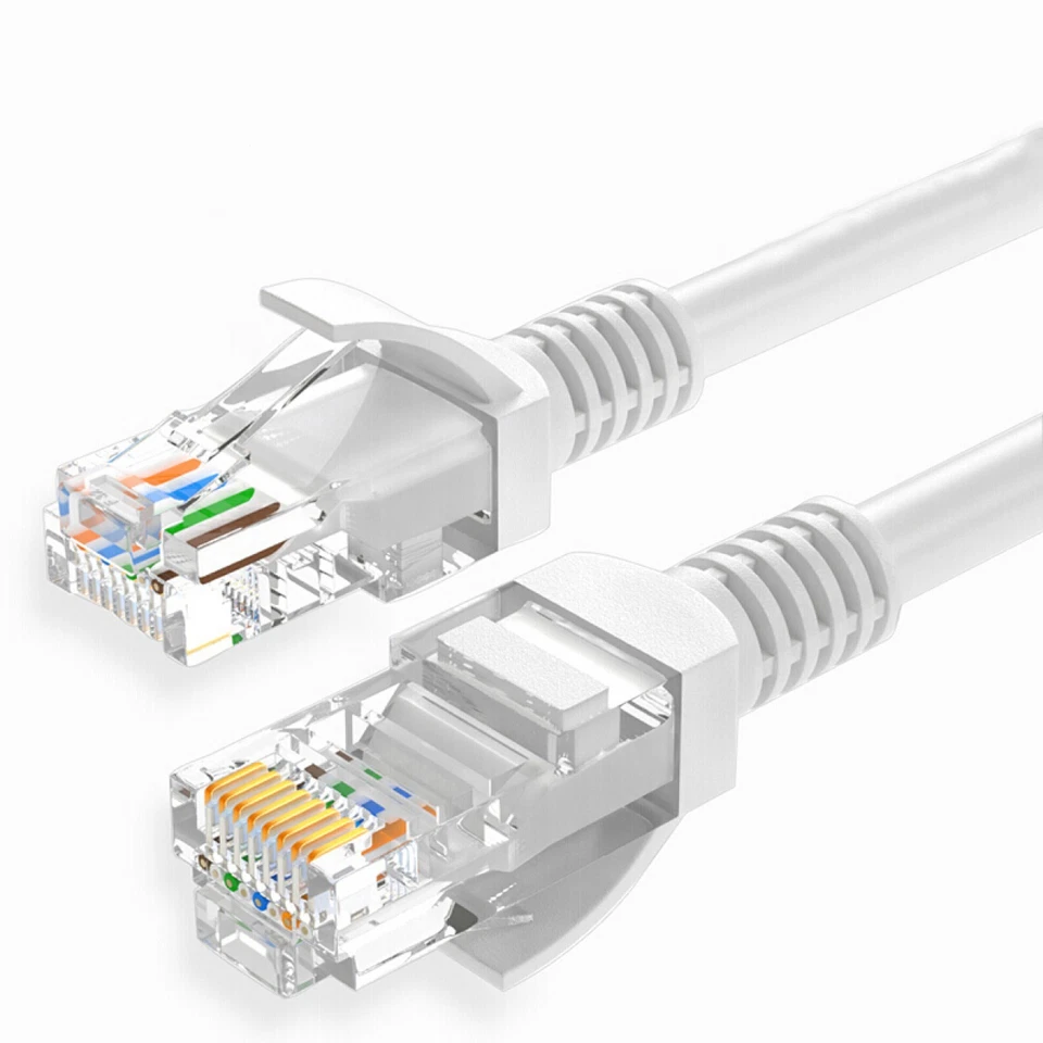 200FT Cat6 PoE IP Camera NVR Ethernet Cable Outdoor/Indoor RJ45 Jacks Cord Wire - Image 2 of 3