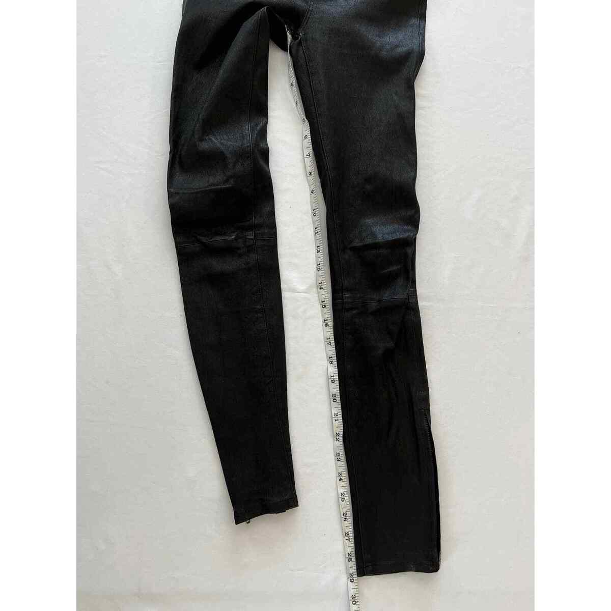 J Brand L8001 Black Mid-Rise Skinny Stretch Leather Pants J Brand L8001 Black Mid-Rise Skinny Stretch Leather Pants