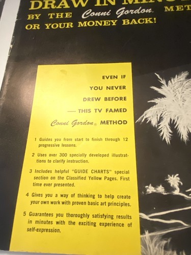 Connie Gordon Method Book You Can Draw in Minutes 1963 - Picture 3 of 17