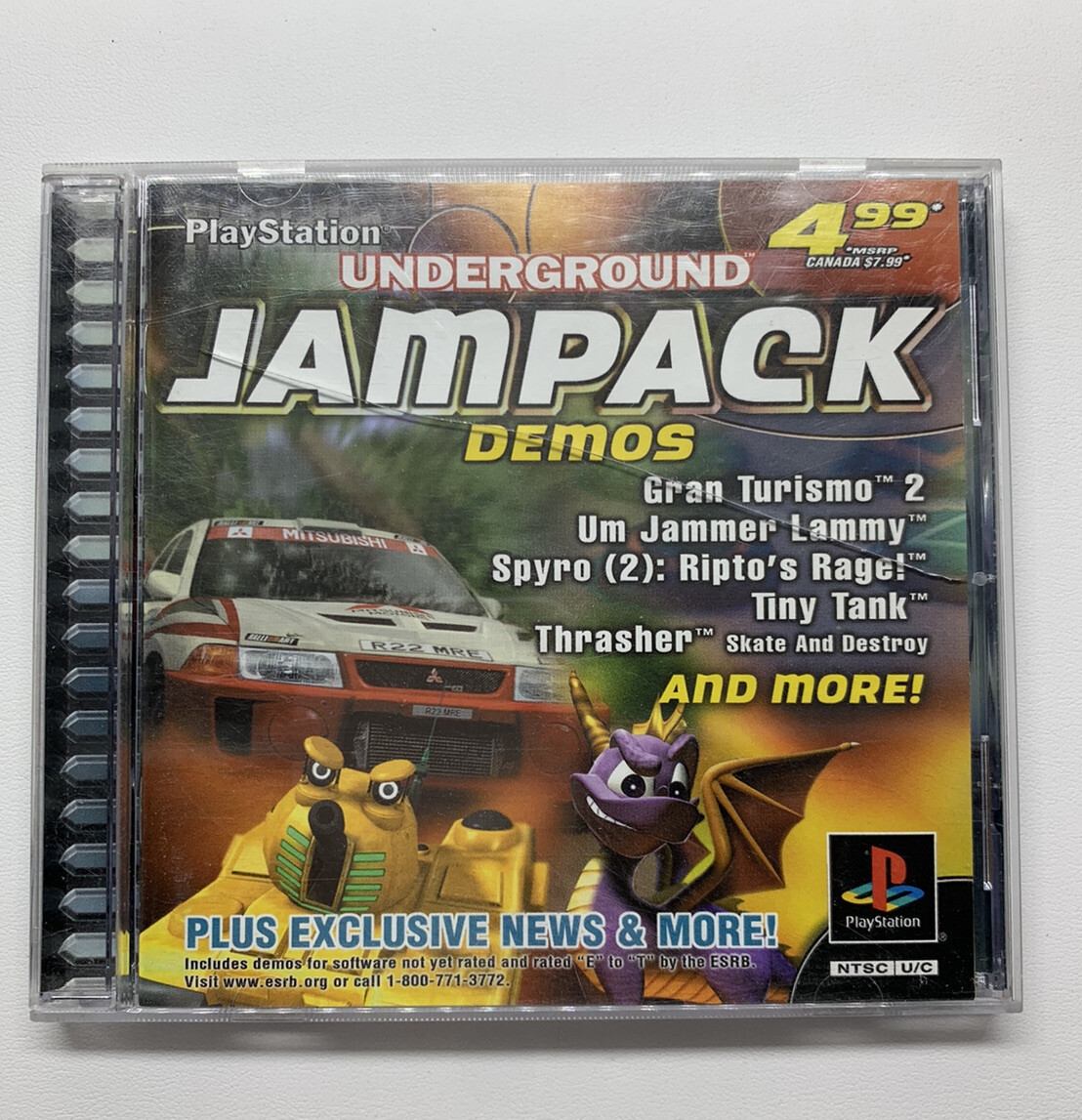 UNDERGROUND JAMPACK DEMOS Sony PlayStation 1 Video Game COMPLETE