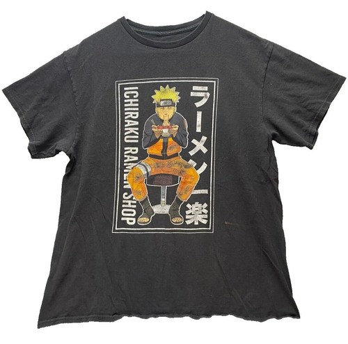 Naruto Shippuden Shirt Erwachsene Medium Ichiraku Ramen Nudeln Shop Mangga Anime Herren