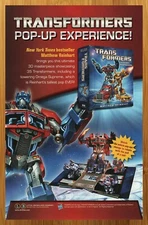 2013 Transformers Pop Up Book Print Ad/Poster Authentic Optimus Prime Promo Art