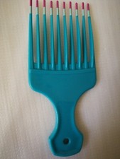 Vtg BLUE USA Hair Pick Lift Comb Only