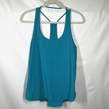 Lululemon Coastal Tank Top S Indian Teal Sleeveless Activewear Yoga UPF 50 