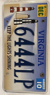 LIGHTHOUSE Keep Lights Shining license plate Sea Beach Light House