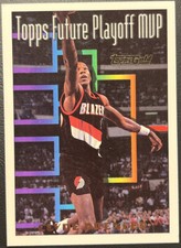 CLYDE DREXLER 1994-95 Topps GOLD Future Playoff MVP # 206 Portland Trailblazers