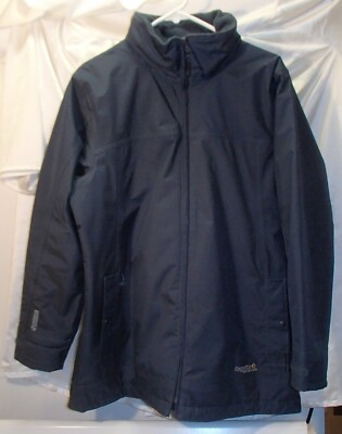 Regatta Hydrafort Dark Blue Waterproof Rain Jacket/Hooded Coat Womens Size  XL