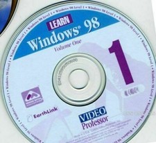 Learn Microsoft Windows 98 Volume Level One Video Professor CD Computer Software